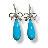 Orecchini Mandile 1922 Donna Pietre e perle in Argento Pasta di turchese 2CEZC118502